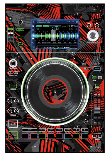 Denon DJ SC 5000 M Skin Ridge Red